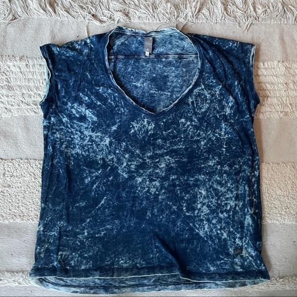 G-STAR BLUE DYE  V-NECK TEE - XS - Picture 5 of 15